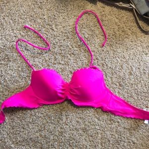 Hot pink bikini top